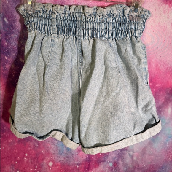 Forever 21 Light Blue High Waist Denim Shorts - Picture 2 of 3